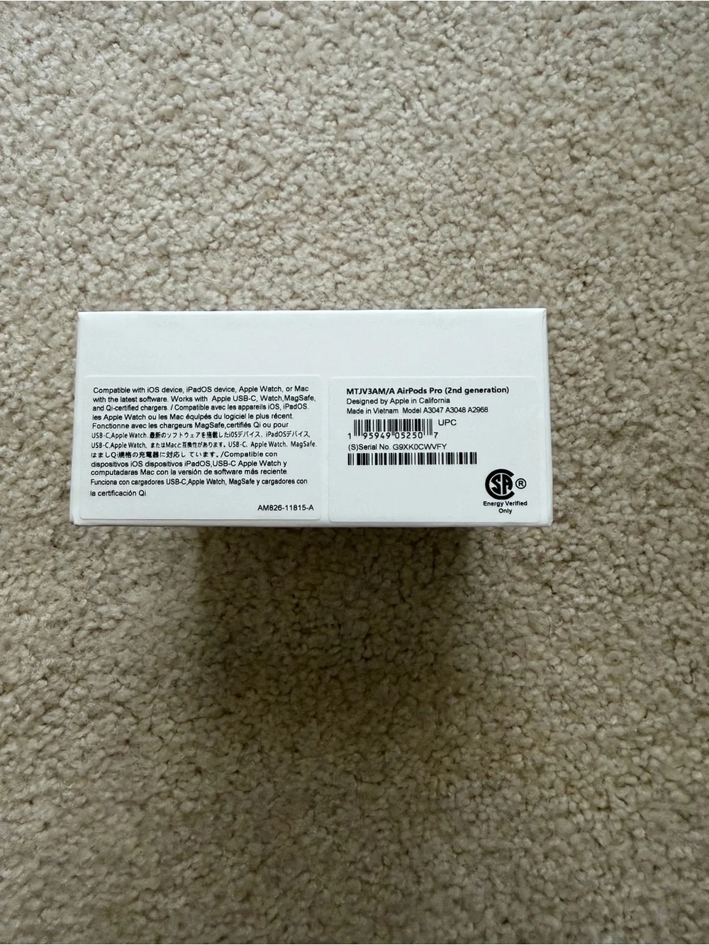 Apple AirPods Pro 2nd Generation Wireless Bluetooth Ear Buds USB-C Charging